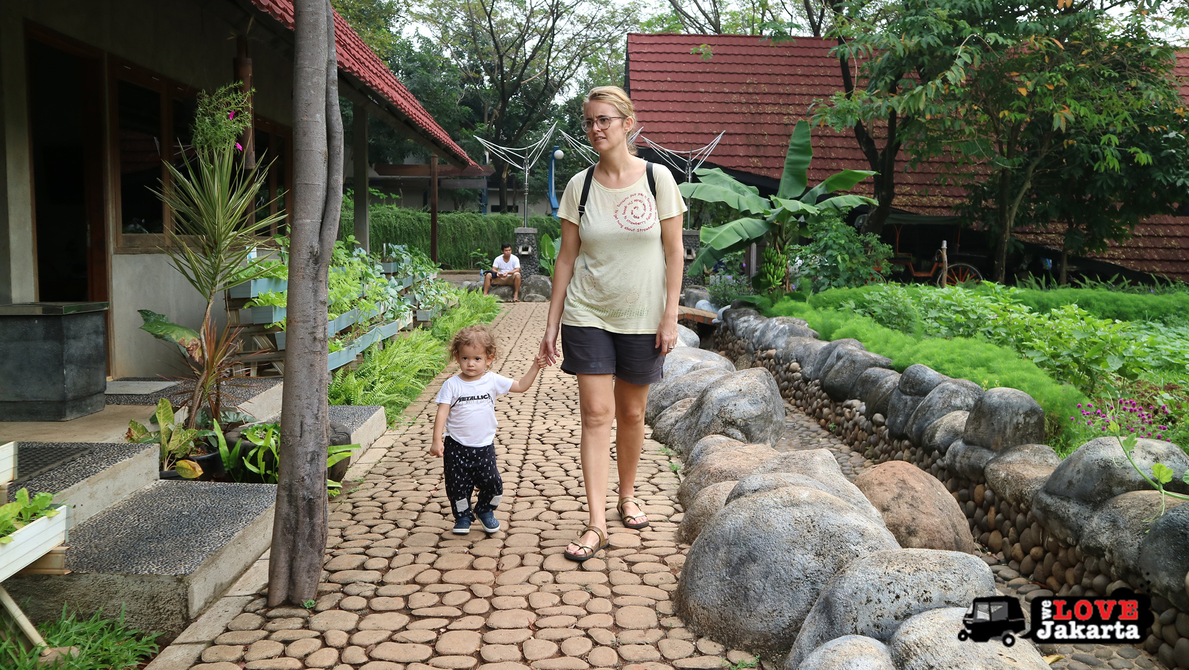 Tasha May_Treen May_Ecopark Ancol_peddle car_Jakarta indonesia_Learning Centre vegetable gardens